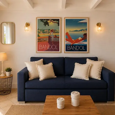 Apartment La Riviera, Balcon Sur La Baie, Et Port A Pied Bandol